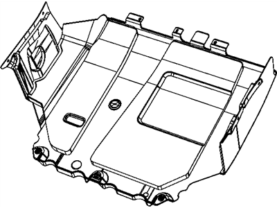 Dodge 5113536AA BELLY PAN Front