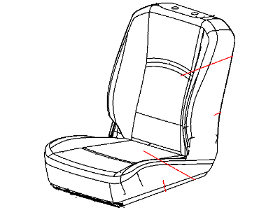 Dodge 1NL15XDVAA COVER Front Seat Back
