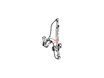 Mopar 55359561AA Window Regulator, Rear Driver Side