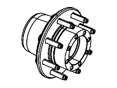 Mopar 6509853AA Wheel Stud, Front Outer