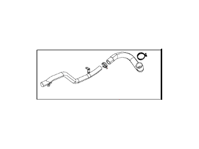 Dodge 5058882AD HOSE Radiator Outlet