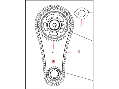 Jeep 68001402AA CHAIN & GEAR PACKAGE Engine Timing