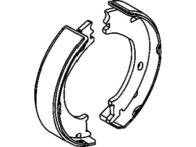 Dodge 5018550AA SHOE AND LINING KIT Parking Brake