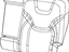 Mopar 5RA81DX9AD Cover Rear Seat Back Left