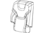 Mopar 5RA82DX9AD Cover Rear Seat Back Right