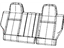 Mopar 1RS33XDVAA Cover Rear Seat Back 40% Side
