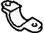 Mopar MR297476 Bushing Bracket, Front Lower Driver Side
