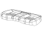 Mopar 6XM80JRRAA Cover Rear Seat Cushion