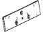 Mopar 68256481AA Bracket License Plate