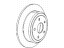 Mopar 68249592AB Rotor Brake Rear
