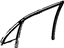 Mopar 68039968AD Weatherstrip Door Glass Running With Glass Rear Door