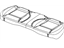 Mopar 1HL211DDAA Cover Rear Seat Cushion