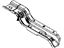 Mopar 55372358AA Crossmember Front Seat Retention