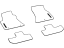 Mopar 1QR33DX9AB Mat Kit Floor Front And Rear