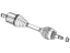 Mopar 68472845AA Axle Assembly, Front Driver Side