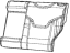 Mopar 6RU15DX9AB Cover Rear Seat Back 2ND Row Left
