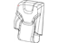 Mopar 5RA81DX9AC Cover Rear Seat Back Right