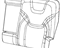 Mopar 5RA81LAAAC Cover Rear Seat Back Right
