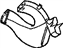 Mopar 5058385AA Rear Duct, Passenger Side