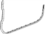 Mopar 55396710AH Lower Weatherstrip, Front Passenger Side