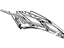 Mopar 5074507AA Weatherstrip Hood To Radiator