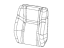 Mopar 5XZ54DX9AA Cover Front Seat Back
