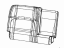 Mopar 7EG20LA3AA Cover Rear Seat Back Right
