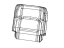 Mopar 7EG21LA3AA Cover Rear Seat Back Left