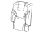 Mopar 6QB32HL1AA Cover Rear Seat Back Right