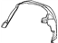 Mopar 55136229AB Liner Front Fender