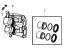 Mopar 68412552AC Caliper, Front Passenger Side