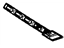 Mopar 68146393AA Nameplate Dodge With Dual Stripes