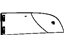 Mopar 4894666AF Glass Quarter Vent Window