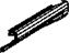 Mopar 68081433AB Rocker Molding
