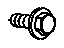 Mopar 6504130 Bolt And Washer Hexagon Head M8X1.25X18.00