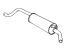 Mopar 4427206 Pipe, Tail W/Muffler