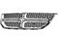 Mopar 68100689AA Upper Grille, Black/Red, Front
