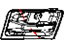 Mopar 1WD58DX9AC Handle Bezel, Black/Gray, Front Passenger Side