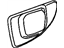Mopar RT32WL5AA Bezel, Taupe, Rear Passenger Side