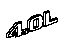 Mopar 55157216AA Nameplate 4.0 Litre
