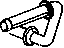 Mopar 52121083AA Rod Exhaust Pipe Support Muffler Front