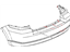 Mopar 1AM25TZZAB Fascia Rear Primed Also Includes Item#2