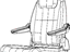 Mopar 1UR24BD1AA Headrest Second Row