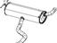 Mopar 68109913AI Muffler And Tailpipe Exhaust