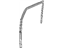 Mopar 55395728AC Weatherstrip, Door Glass Running Channel Front Door