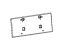 Mopar 68340234AB Bracket License Plate Bracket Only
