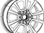 Mopar 1JX81CDMAC Wheel, Alloy