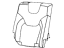 Mopar 6ST12CV5AD Cover Rear Seat Back Right