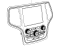 Mopar 68333925AC Center Stack Vehicle Feature Controls Multimedia Display