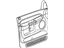 Mopar 5HD44ZJ8AC Door Trim Panel Bezel, Gray, Rear
